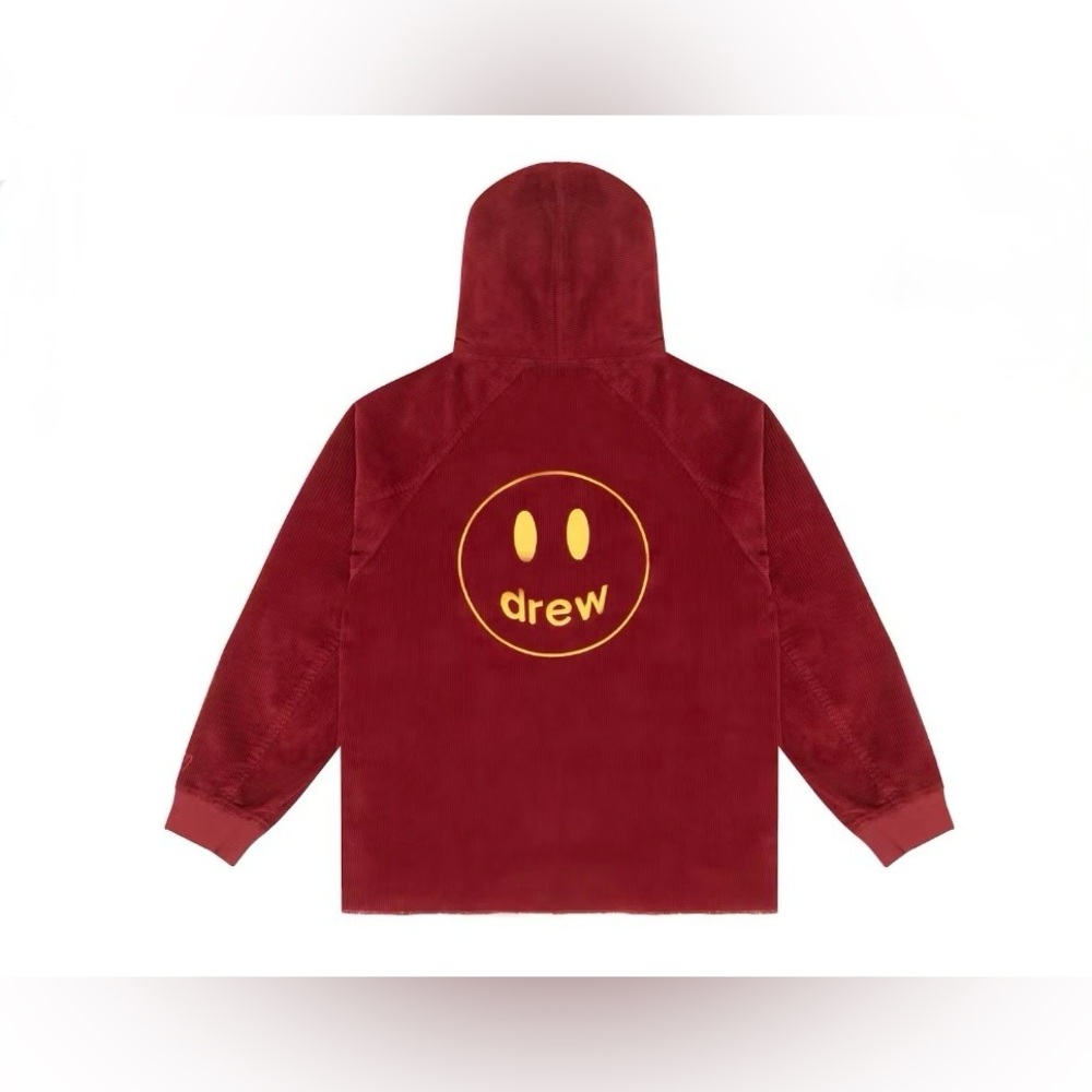Drew House Corduroy Hoodie in Burgundy